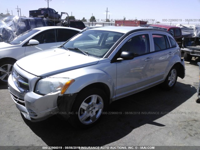 1B3HB48A49D142019 - 2009 DODGE CALIBER SXT SILVER photo 2