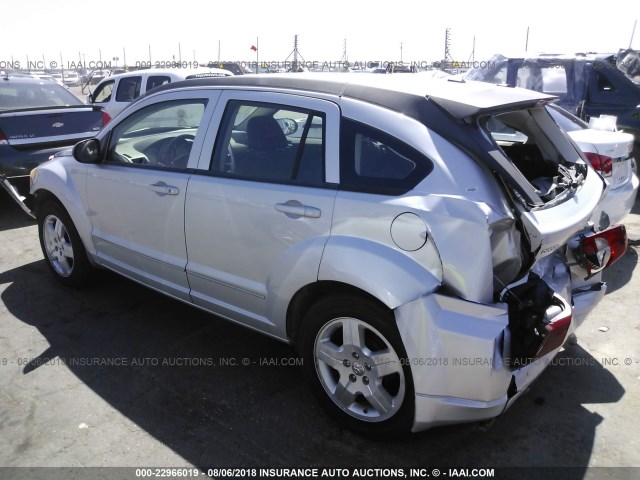 1B3HB48A49D142019 - 2009 DODGE CALIBER SXT SILVER photo 3