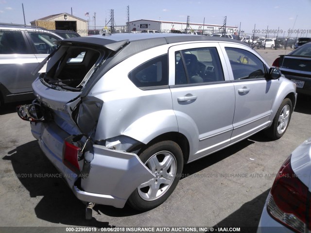 1B3HB48A49D142019 - 2009 DODGE CALIBER SXT SILVER photo 4