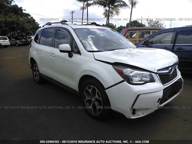 JF2SJGDC0FH526448 - 2015 SUBARU FORESTER 2.0XT PREMIUM WHITE photo 1