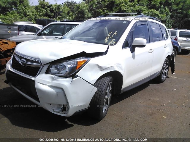 JF2SJGDC0FH526448 - 2015 SUBARU FORESTER 2.0XT PREMIUM WHITE photo 2