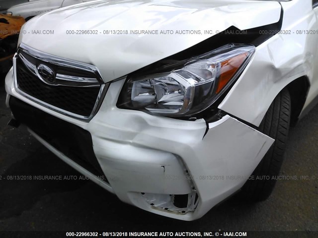 JF2SJGDC0FH526448 - 2015 SUBARU FORESTER 2.0XT PREMIUM WHITE photo 6