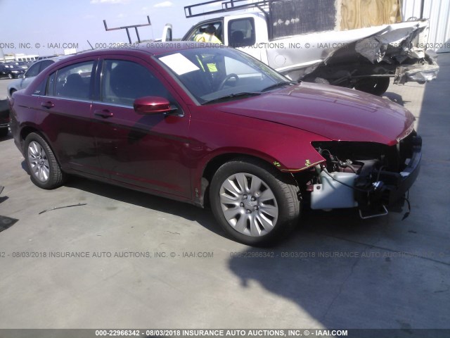 1C3CCBAG7DN738791 - 2013 CHRYSLER 200 LX MAROON photo 1