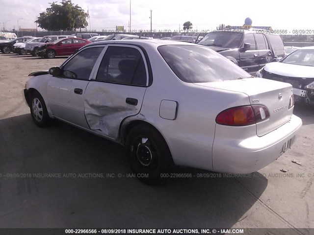 1NXBR12E4YZ400981 - 2000 TOYOTA COROLLA VE/CE/LE 银色 照片 3