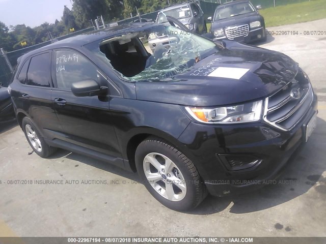 2FMTK4G84FBB79172 - 2015 FORD EDGE SE BLACK photo 1