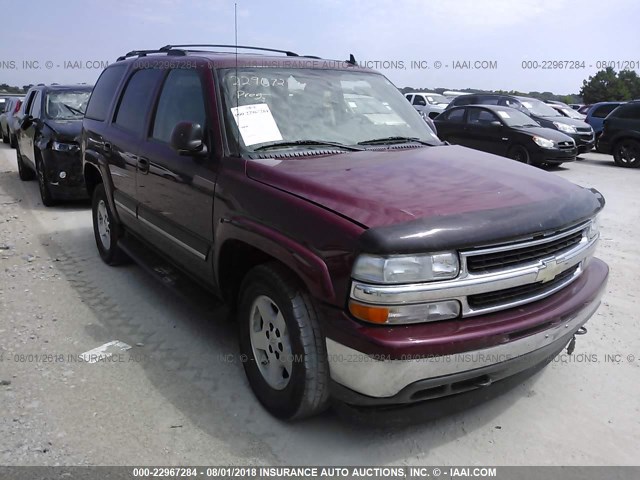 1GNEK13T36J155275 - 2006 CHEVROLET TAHOE K1500 MAROON photo 1