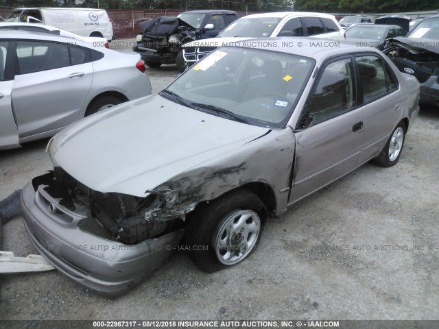 2T1BR18E0WC033888 - 1998 TOYOTA COROLLA VE/CE/LE TAN photo 2