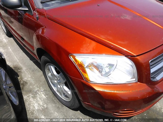 1B3HB48B28D656264 - 2008 DODGE CALIBER SXT ORANGE photo 6