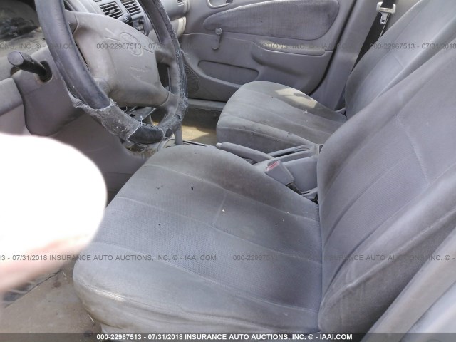 1NXBR12E51Z514588 - 2001 TOYOTA COROLLA CE/LE/S SILVER photo 5