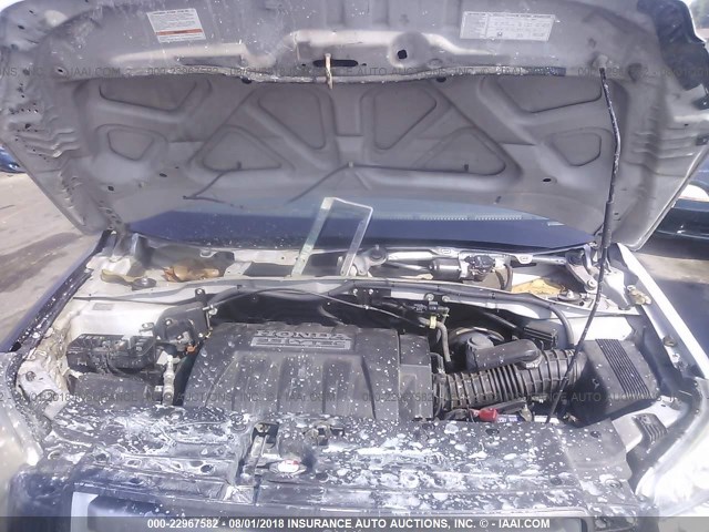 5FNYF28398B013547 - 2008 HONDA PILOT SE SILVER photo 10