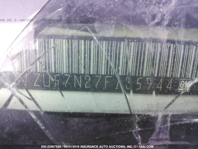 1G1ZU57N27F135944 - 2007 CHEVROLET MALIBU LTZ 黑色 照片 9