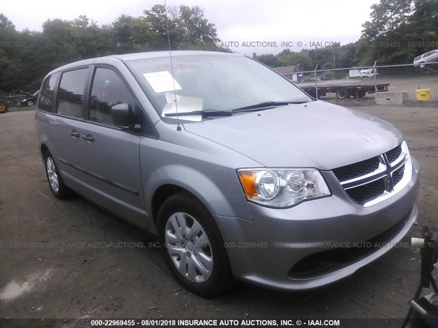 2C4RDGBG1ER276201 - 2014 DODGE GRAND CARAVAN SE SILVER photo 1