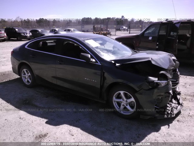 1G1ZB5ST5HF279338 - 2017 CHEVROLET MALIBU LS GRAY photo 1