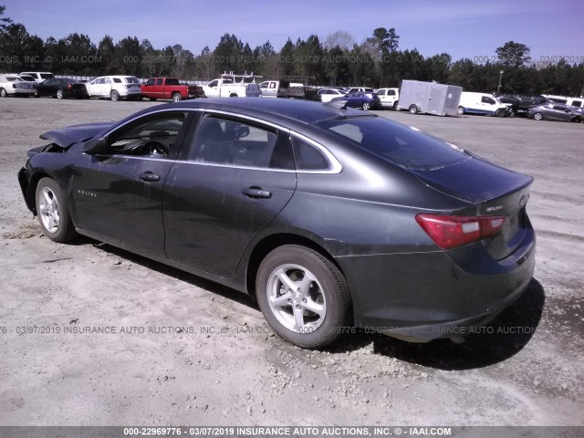 1G1ZB5ST5HF279338 - 2017 CHEVROLET MALIBU LS GRAY photo 3