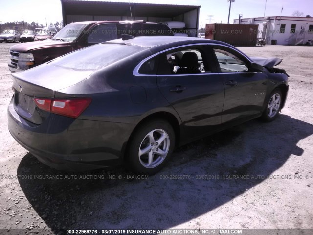 1G1ZB5ST5HF279338 - 2017 CHEVROLET MALIBU LS GRAY photo 4