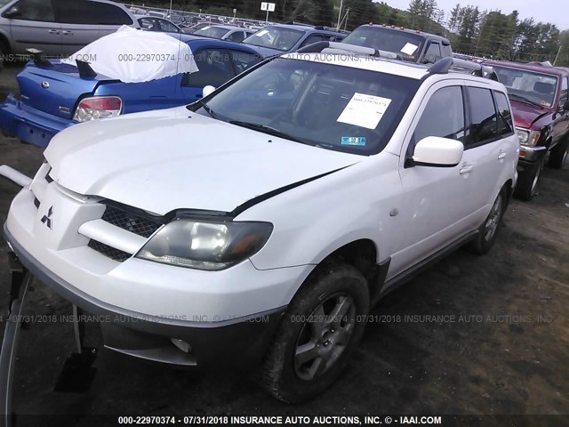 JA4LZ41G43U094512 - 2003 MITSUBISHI OUTLANDER XLS WHITE photo 2