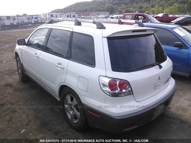 JA4LZ41G43U094512 - 2003 MITSUBISHI OUTLANDER XLS WHITE photo 3