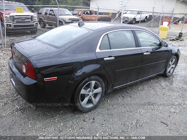 1G1ZC5E09CF256328 - 2012 CHEVROLET MALIBU 1LT BLACK photo 4