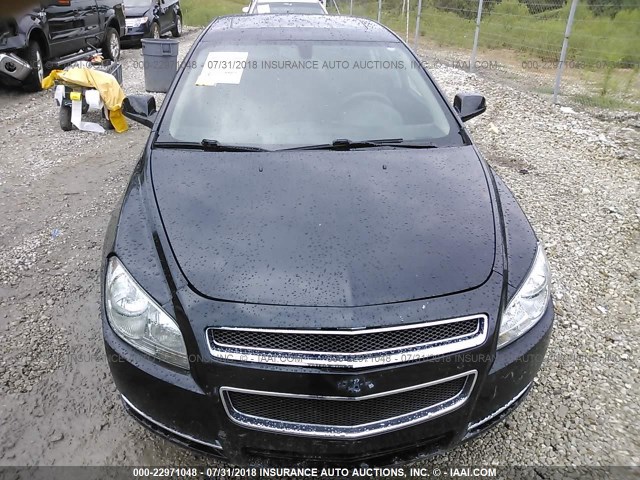 1G1ZC5E09CF256328 - 2012 CHEVROLET MALIBU 1LT BLACK photo 6