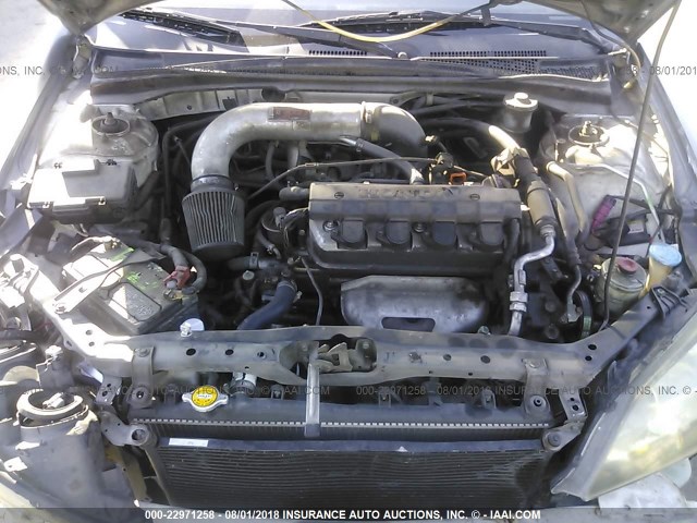 1HGEM22144L082493 - 2004 HONDA CIVIC DX VP GRAY photo 10