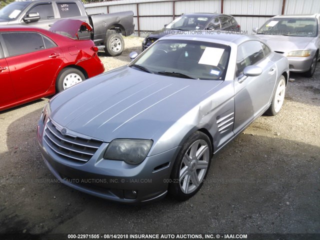 1C3LN69L47X071514 - 2007 CHRYSLER CROSSFIRE LIMITED Light Blue photo 2