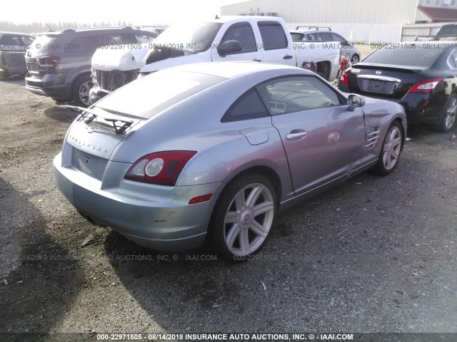 1C3LN69L47X071514 - 2007 CHRYSLER CROSSFIRE LIMITED Light Blue photo 4