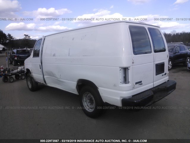 1FTNE1EW9CDA17354 - 2012 FORD ECONOLINE E150 VAN WHITE photo 3