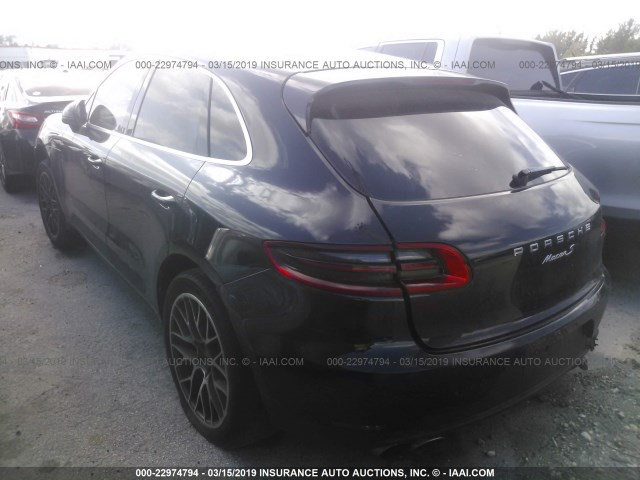 WP1AB2A5XFLB54368 - 2015 PORSCHE MACAN S BLACK photo 3