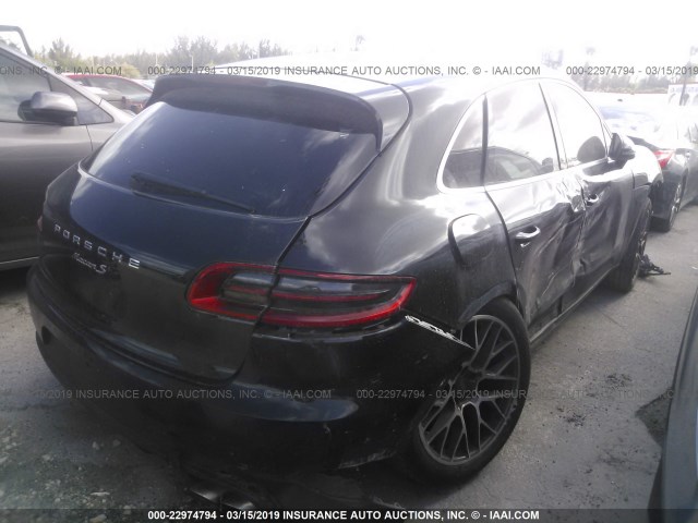 WP1AB2A5XFLB54368 - 2015 PORSCHE MACAN S BLACK photo 4