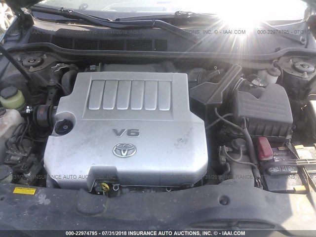 4T1BK46K88U057212 - 2008 TOYOTA CAMRY LE/XLE/SE BLACK photo 10