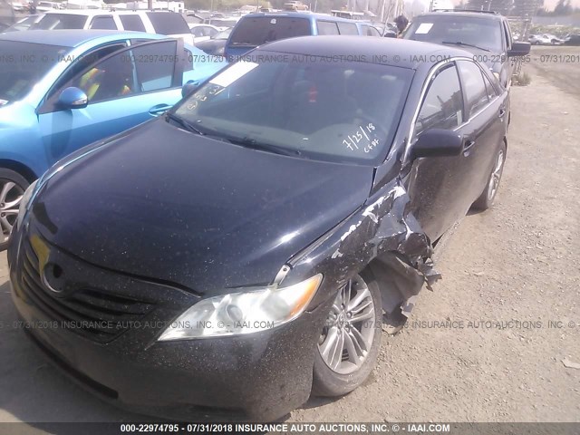 4T1BK46K88U057212 - 2008 TOYOTA CAMRY LE/XLE/SE BLACK photo 2