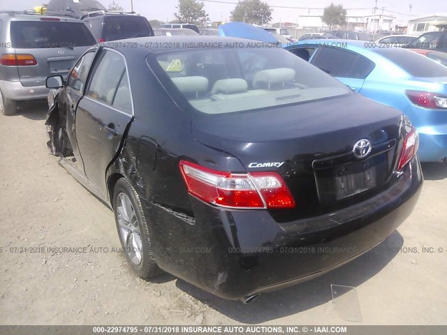 4T1BK46K88U057212 - 2008 TOYOTA CAMRY LE/XLE/SE BLACK photo 3