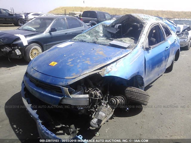 1C3CDFBBXGD660685 - 2016 DODGE DART SXT BLUE photo 2