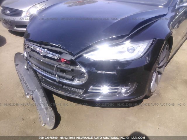 5YJSA1H17EFP66891 - 2014 TESLA MODEL S BLACK photo 6