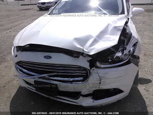 3FA6P0K94ER142804 - 2014 FORD FUSION TITANIUM WHITE photo 6