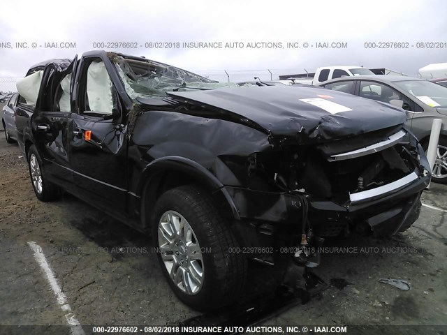 1FMJK2A54EEF13567 - 2014 FORD EXPEDITION EL LIMITED BLACK photo 1