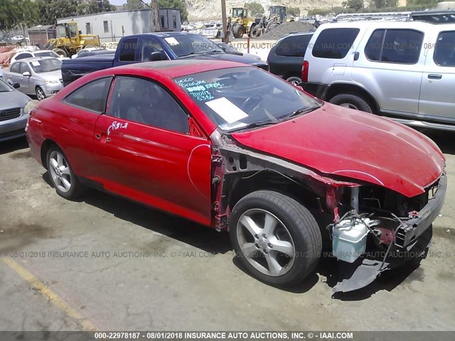 4T1CE38P75U991484 - 2005 TOYOTA CAMRY SOLARA SE/SLE RED photo 1