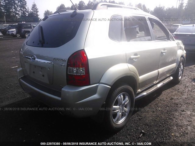 KM8JM72D16U250605 - 2006 HYUNDAI TUCSON GL TAN photo 4