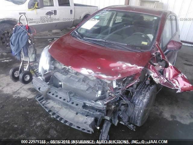 3N1CE2CP5GL360643 - 2016 NISSAN VERSA NOTE S/S PLUS/SV/SL/SR RED photo 6