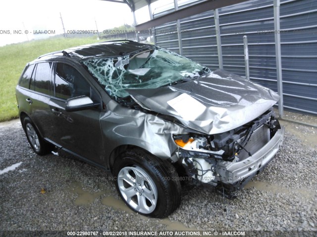 2FMDK3JC4DBC05522 - 2013 FORD EDGE SEL GRAY photo 1