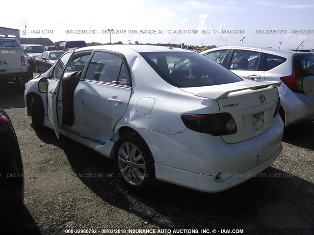 2T1BU4EE1AC487872 - 2010 TOYOTA COROLLA S/LE/XLE WHITE photo 3