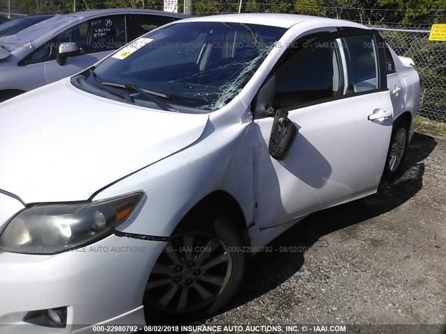 2T1BU4EE1AC487872 - 2010 TOYOTA COROLLA S/LE/XLE WHITE photo 6