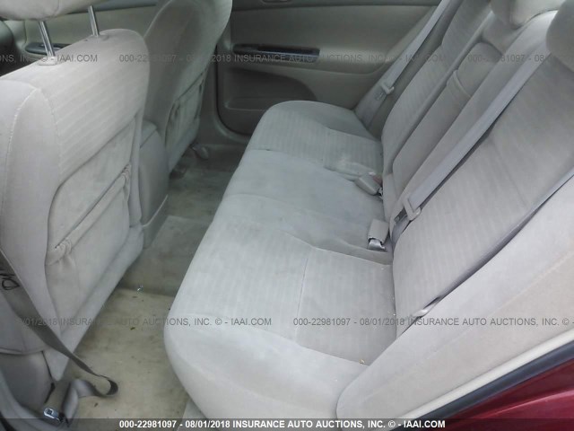 4T1BF32K75U100986 - 2005 TOYOTA CAMRY LE/XLE/SE MAROON photo 8