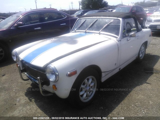 GAN6UJ200031G - 1978 MG MIDGET WHITE photo 2