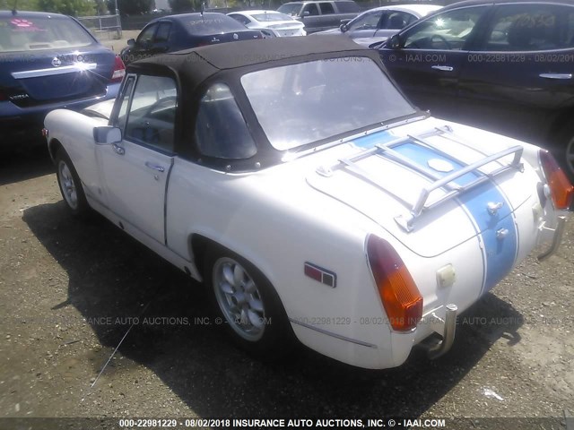 GAN6UJ200031G - 1978 MG MIDGET WHITE photo 3