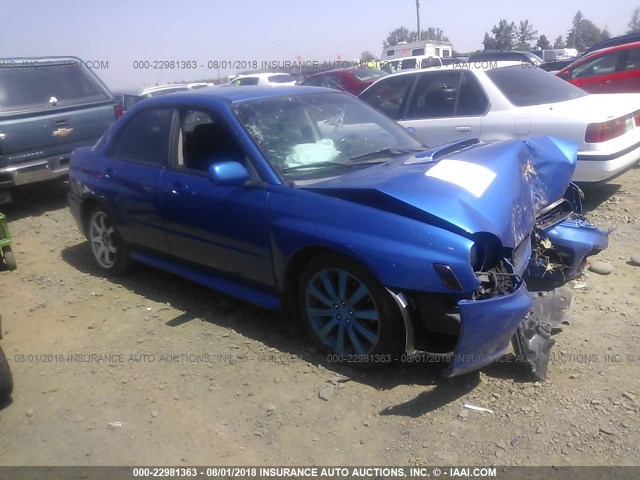 JF1GD29692G526651 - 2002 SUBARU IMPREZA WRX BLUE photo 1