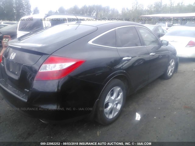 5J6TF2H55AL006412 - 2010 HONDA ACCORD CROSSTOUR EXL BLACK photo 4