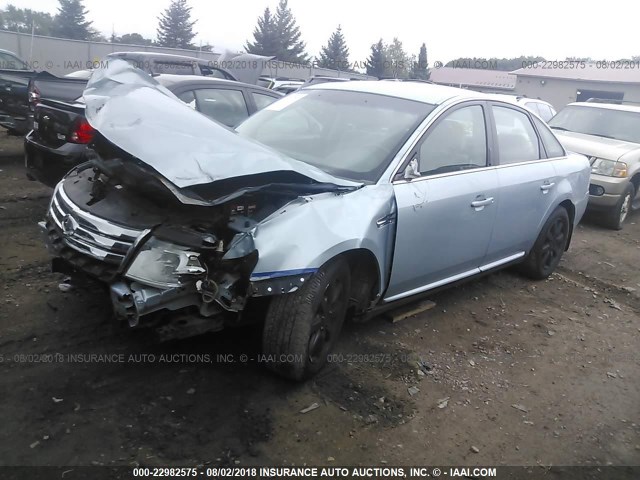 1FAHP24W48G111698 - 2008 FORD TAURUS SEL GRAY photo 2