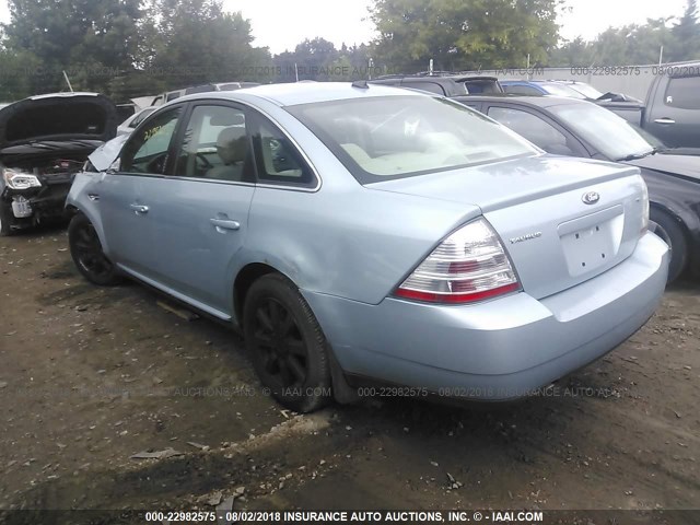 1FAHP24W48G111698 - 2008 FORD TAURUS SEL GRAY photo 3