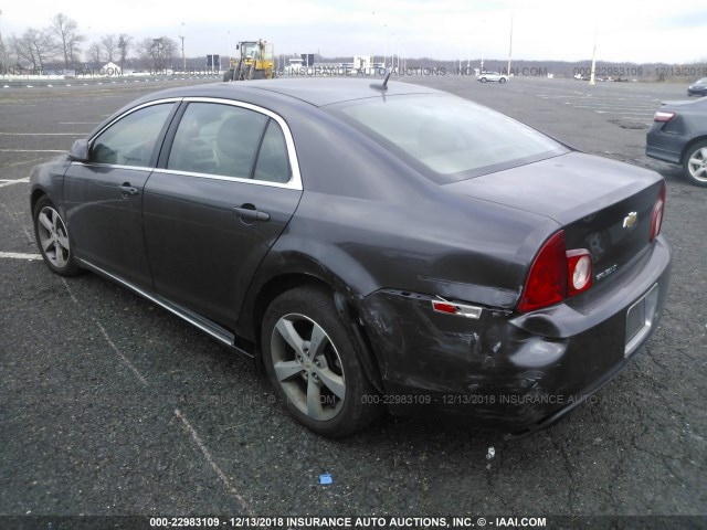 1G1ZC5E17BF198632 - 2011 CHEVROLET MALIBU 1LT GRAY photo 3